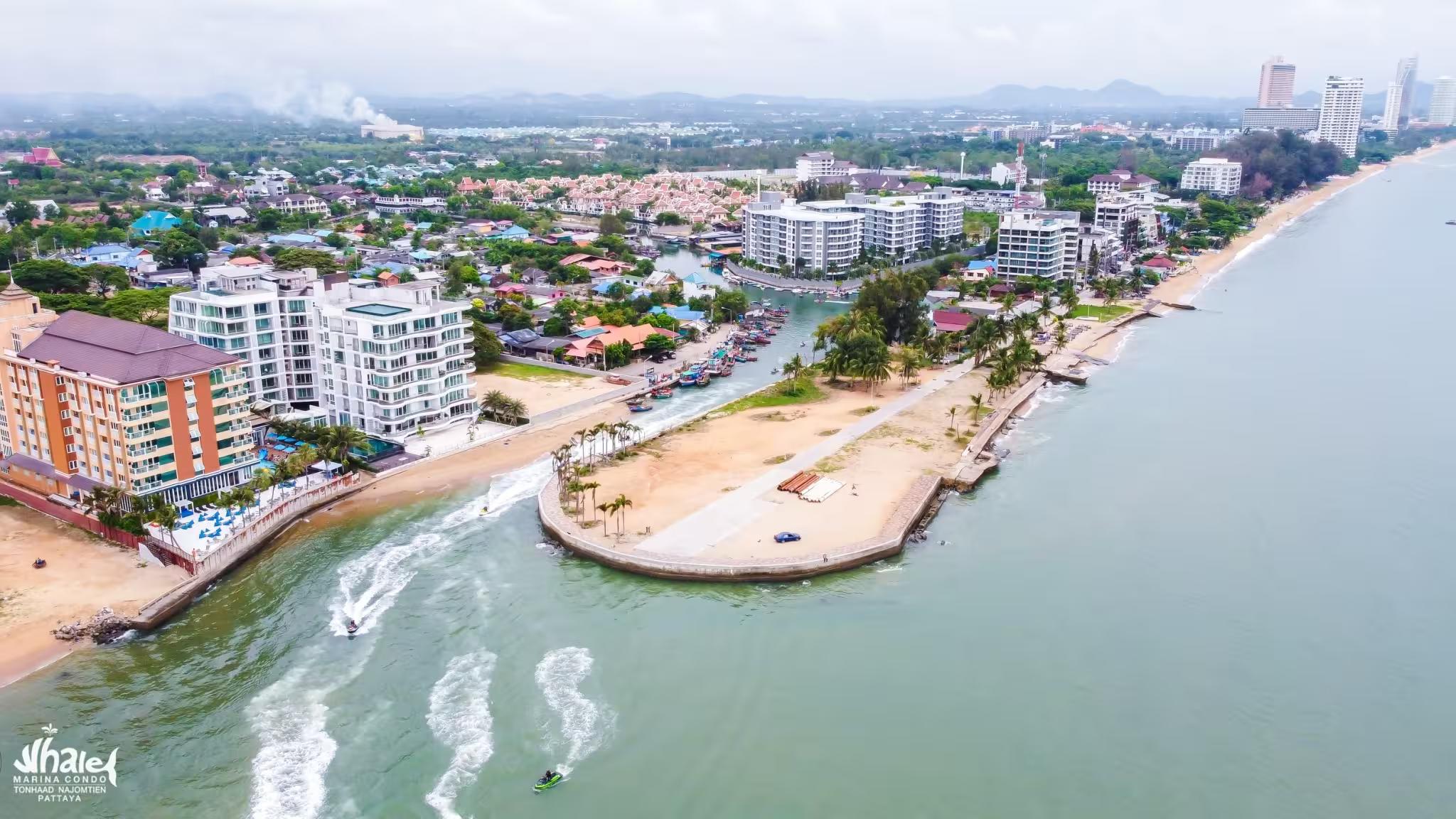 Yachts and water activities at Whale Marina Condo pier